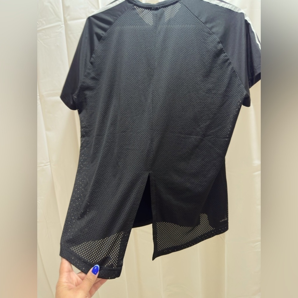 Adidas Women's Black Short Sleeve Tee - Picture 3 of 3